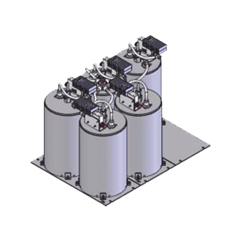 Combinador SINCLAIR, 6 Canales, 430-470 MHz, Montaje en Rack 19", 100 kHz, 125 Watt, N Hembras.