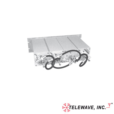 Duplexer Compacto Pasa Banda-Rechazo de Banda, 148-174 MHz, 4Cav.(4" por Lado) 600 kHz, 1.5 dB, 350 Watt, N Hembras.