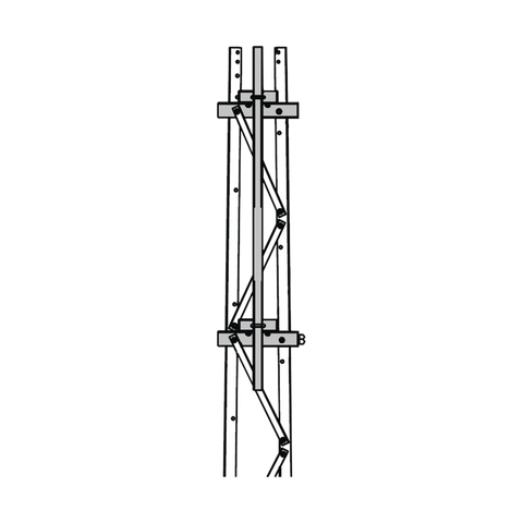 Mástil 2-3/8" x 1.8 m para Montaje en Cara de Torre Super Titan Secciones 7 a 9.