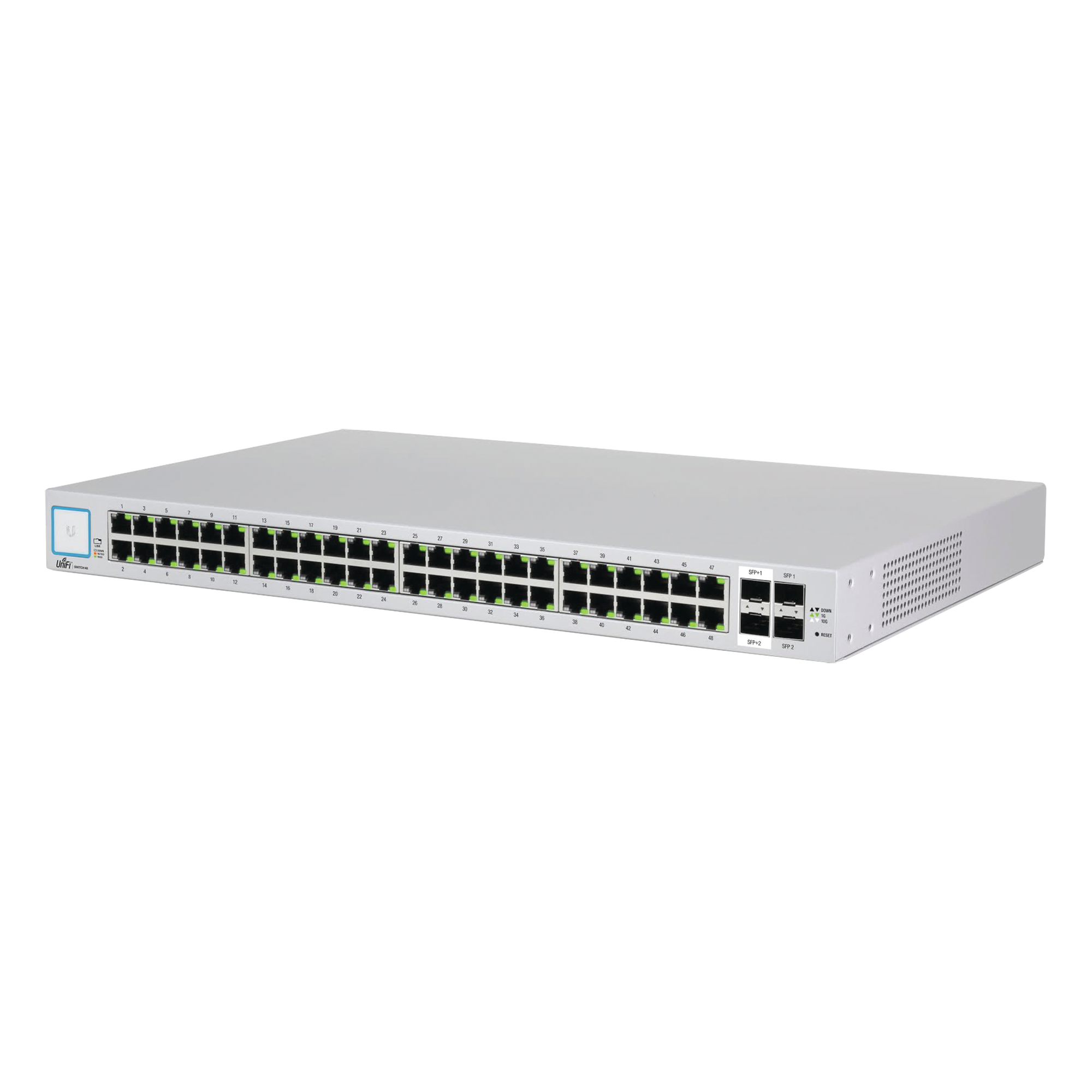 Switch UniFi administrable de 48 puertos 10/100/1000, 2 SFP y 2 SFP+, Sin PoE