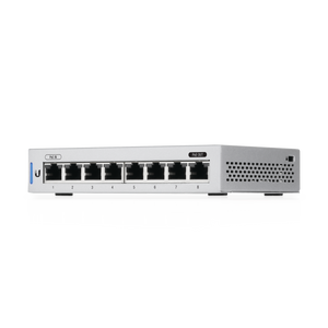 Switch UniFi Administrable capa 2 de 8 Puertos Gigabit (7 Ethernet y 1 PoE Pasivo 48V)