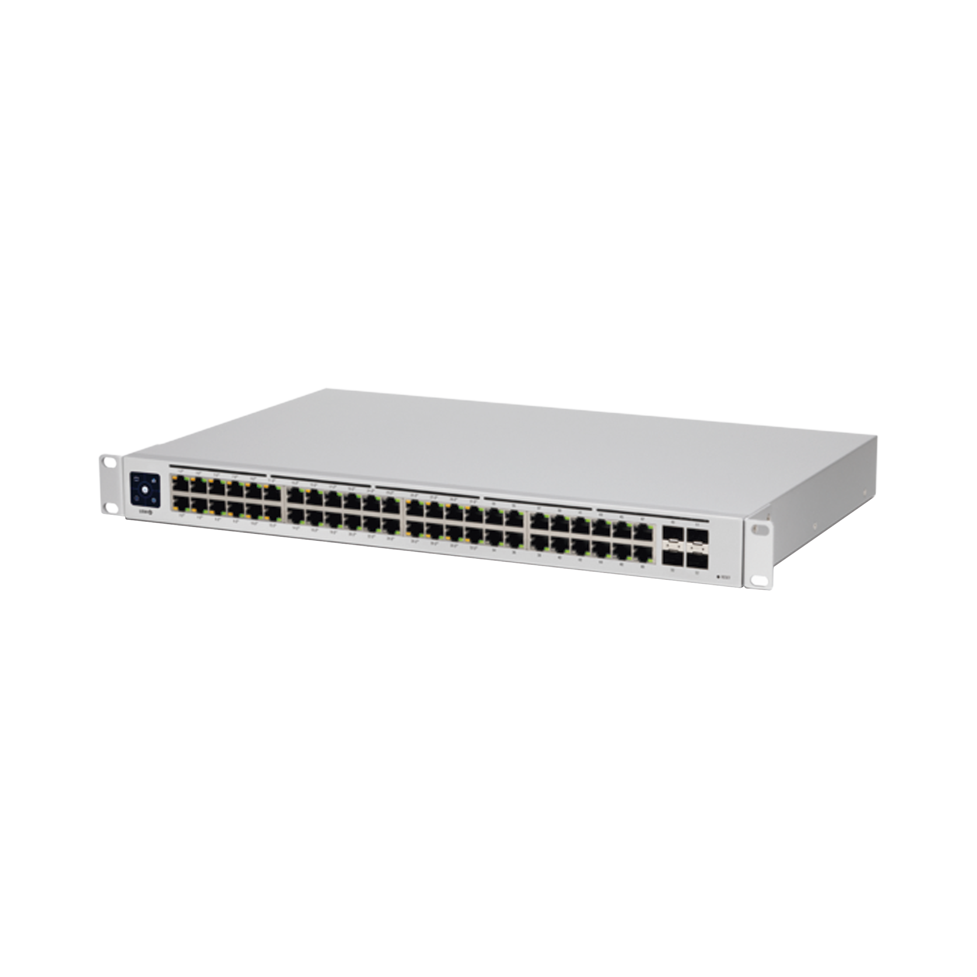 UniFi Switch USW-48-POE, Capa 2 de 48 puertos (32 puertos PoE 802.3af/at + 16 puertos Gigabit) + 4 puertos 1G SFP, 195W, pantalla informativa