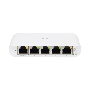 Switch UniFi Administrable Compacto de 5 Puertos 10/100/1000 Mbps, soporta entrada de PoE 802.3af/at