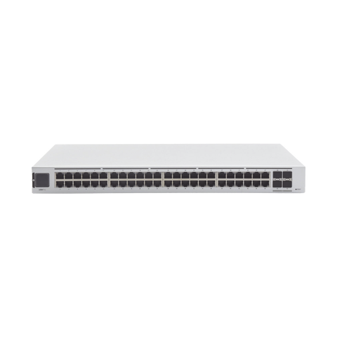 UniFi Switch USW-Pro-48, Capa 3 de 48 puertos Gigabit RJ-45 + 4 puertos 1/10G SFP+, pantalla informativa