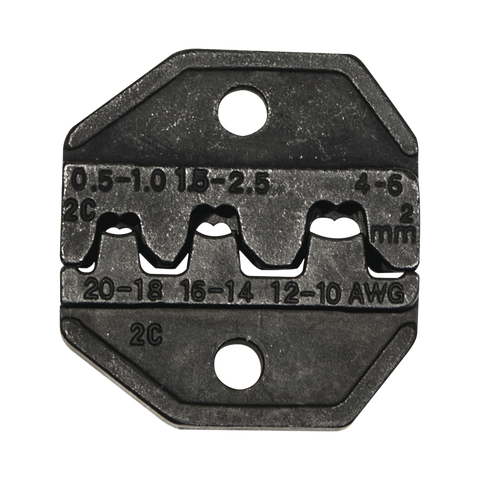 Matriz Ponchadora, Terminales  sin Aislamiento o de Cilindro Abierto, 10-20 AWG. Compatible con Pinza Ponchadora VDV200-010