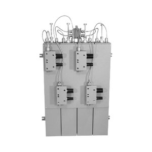 Combinador 148-174 MHz, para 4 Canales, 125 Watt, 200 KHz (min.) Sep. entre Tx-Tx, Aisladores Dobles, Conectores N Hembra.