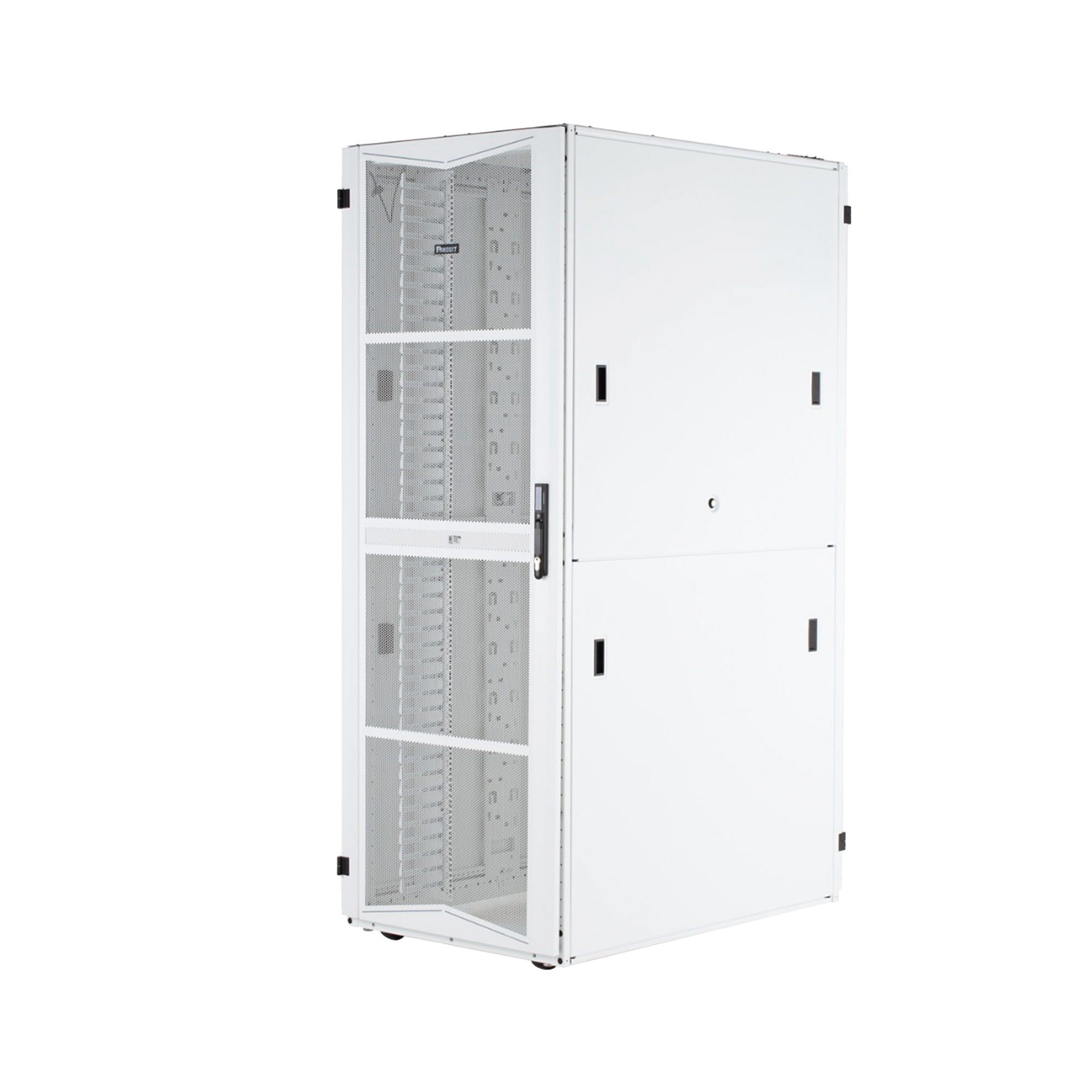 Gabinete FlexFusion para Centros de Datos, 42 UR, 600 mm de Ancho, 1070 mm de Profundidad, Fabricado en Acero, Color Blanco