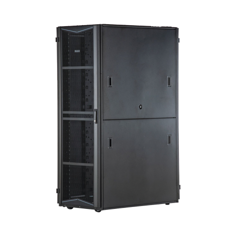 Gabinete FlexFusion para Centros de Datos, 45 UR, 600 mm de Ancho, 1070 mm de Profundidad, Fabricado en Acero, Color Negro