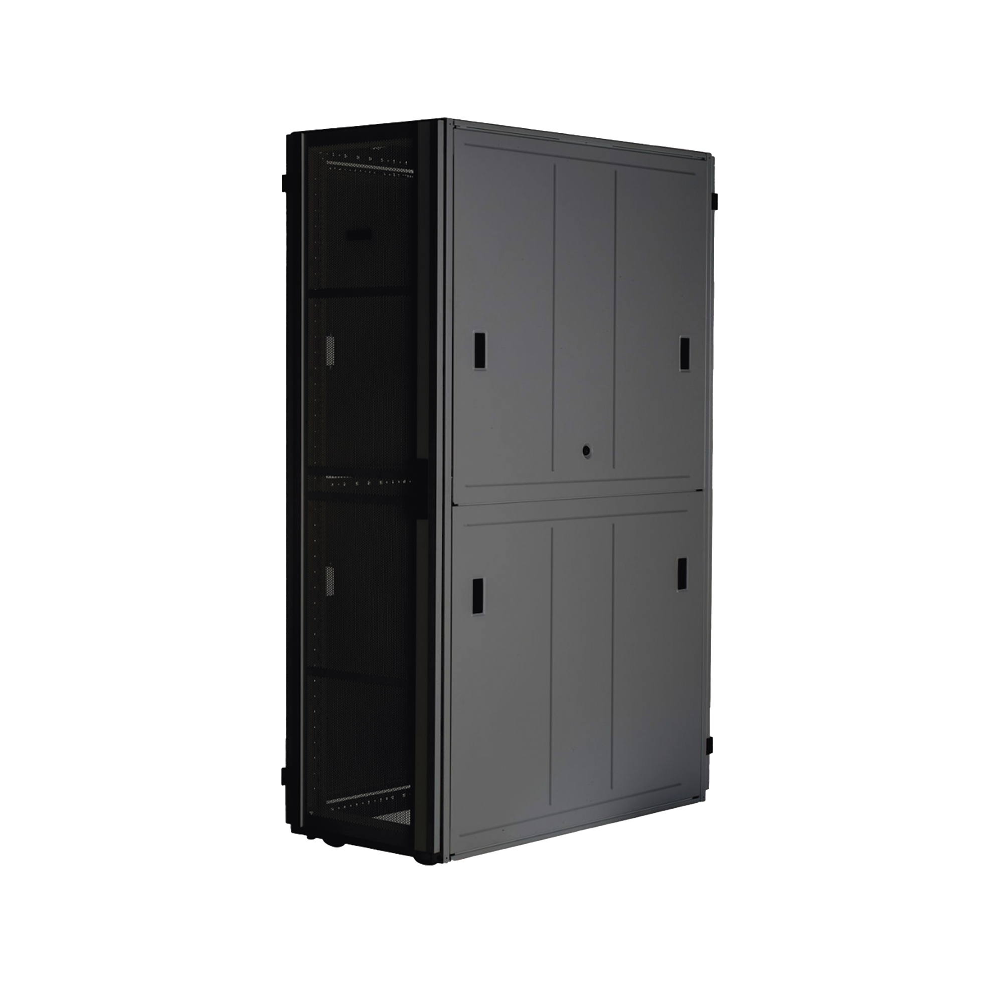 Gabinete FlexFusion™ XGL (Light) para Centros de Datos, 48 UR, 800 mm de Ancho, 1070 mm de Profundidad, Fabricado en Acero, Color Negro