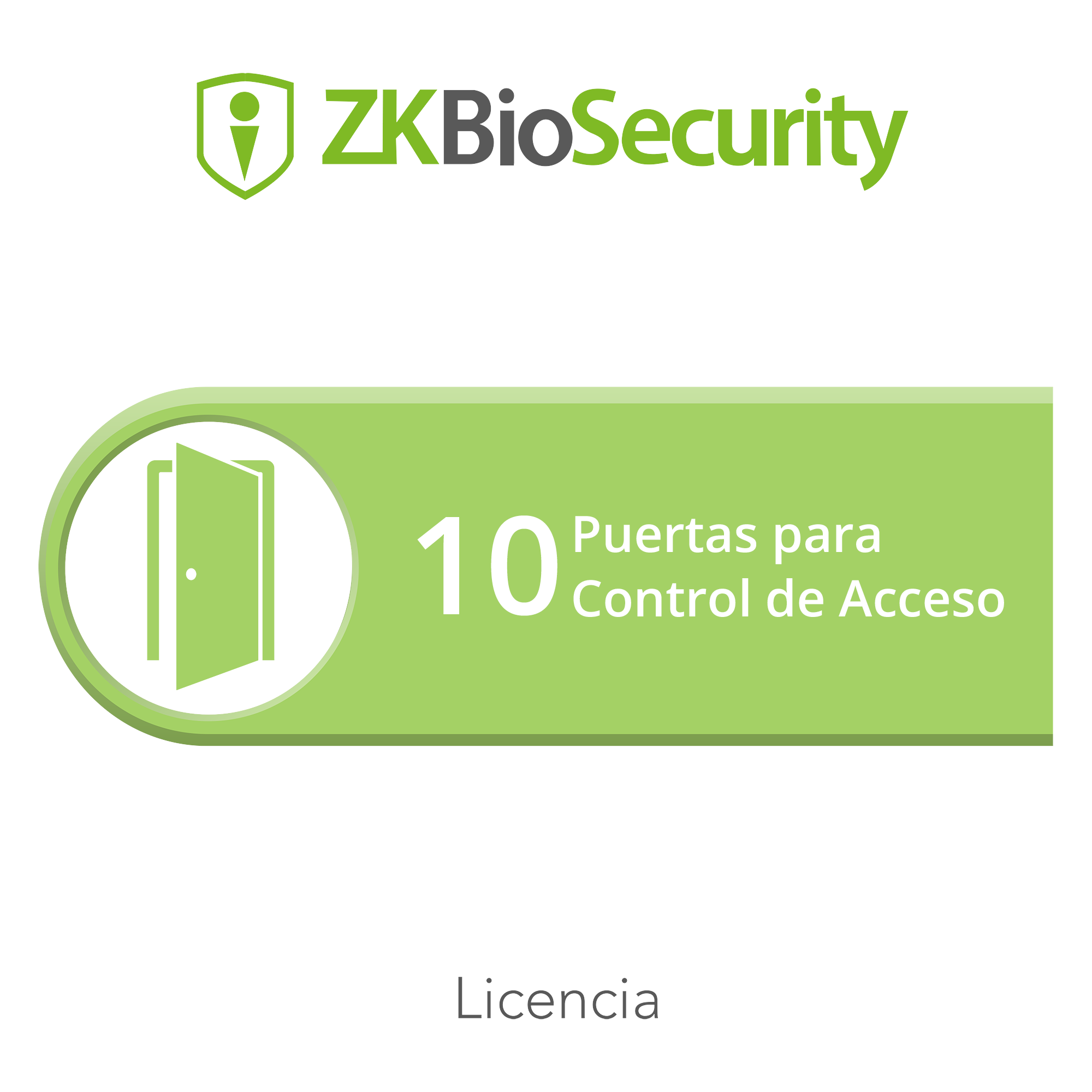 Licencia para ZKBiosecurity permite gestionar hasta 10 puertas para control de acceso