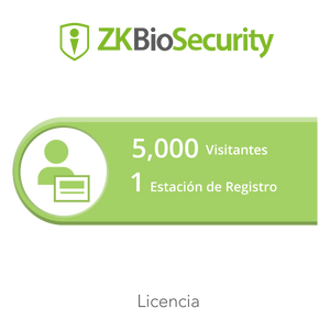 Licencia para ZKBiosecurity permite la gestion de 5 mil visitantes y 1 estacion de registro