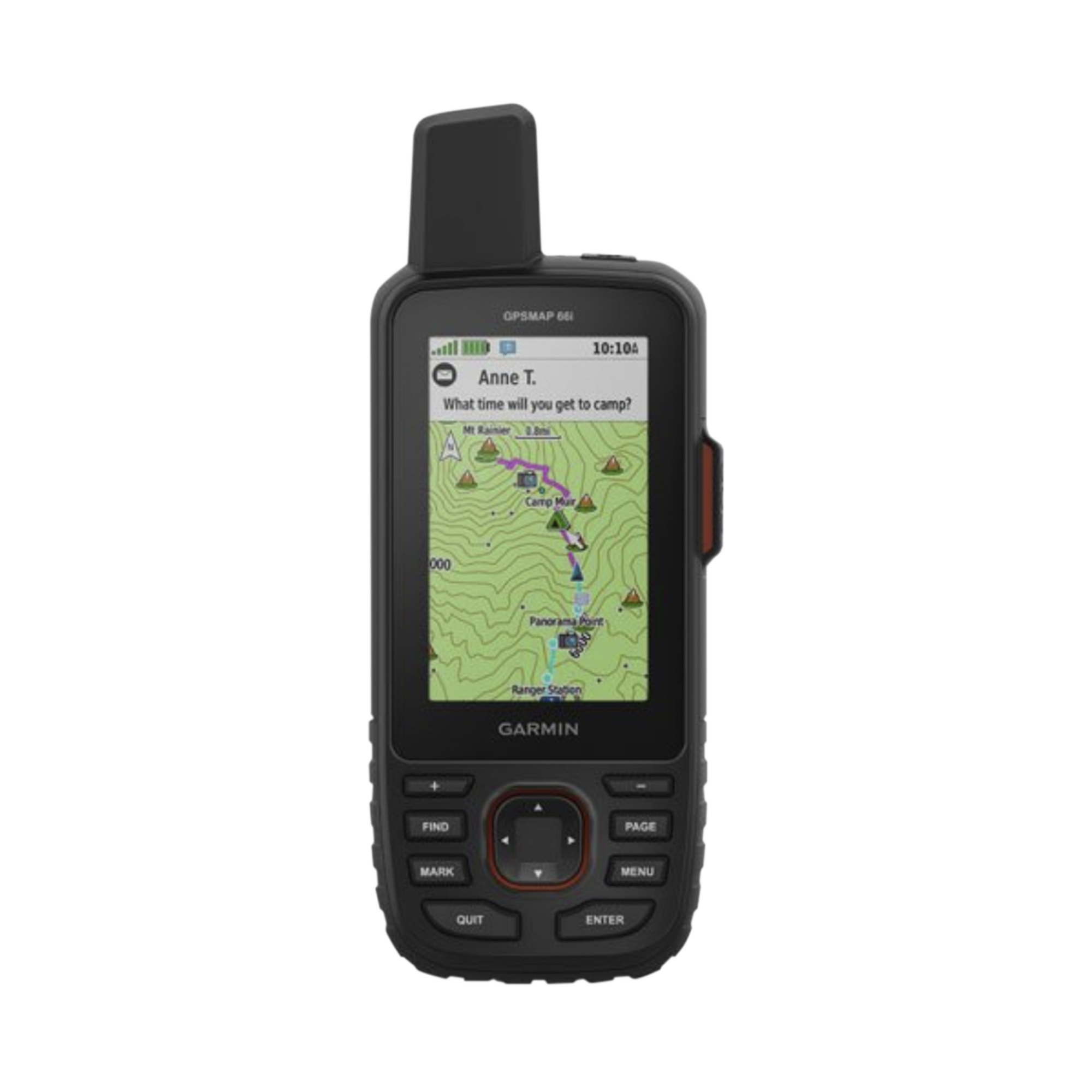 Navegador portátil GPSMAP 66i, de alta precisión, con mapas topo integrados y tecnología inReach para cobertura global mediante la red Iridium,