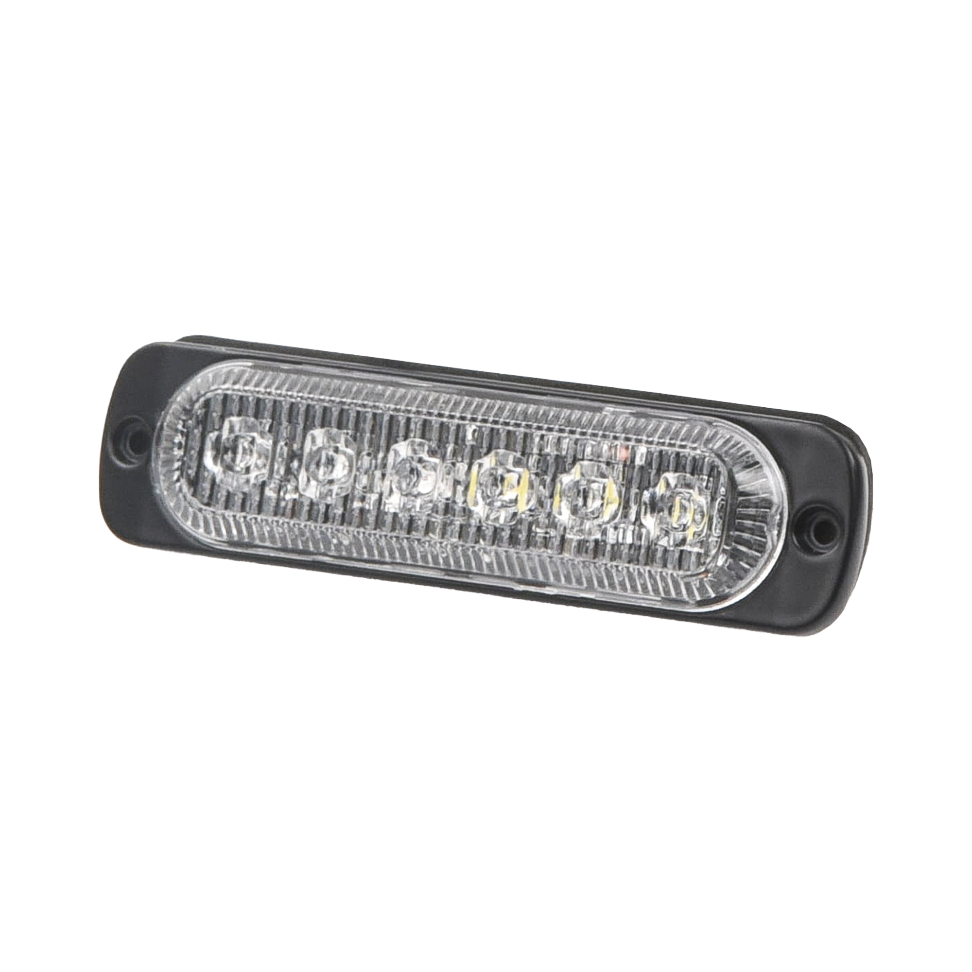 Luz direccional con 6 LEDS, color ambar/claro, 12-24 Vcc