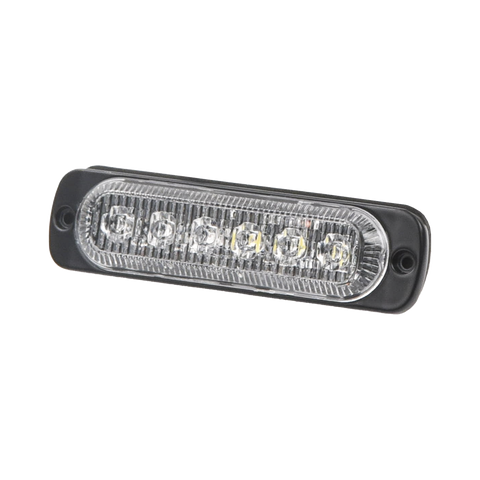 Luz direccional con 6 LEDS, color ambar/claro, 12-24 Vcc