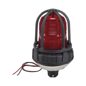 Luz estroboscópica para ubicaciónes peligrosas,  montaje tipo tubo, 12-24Vcc, rojo