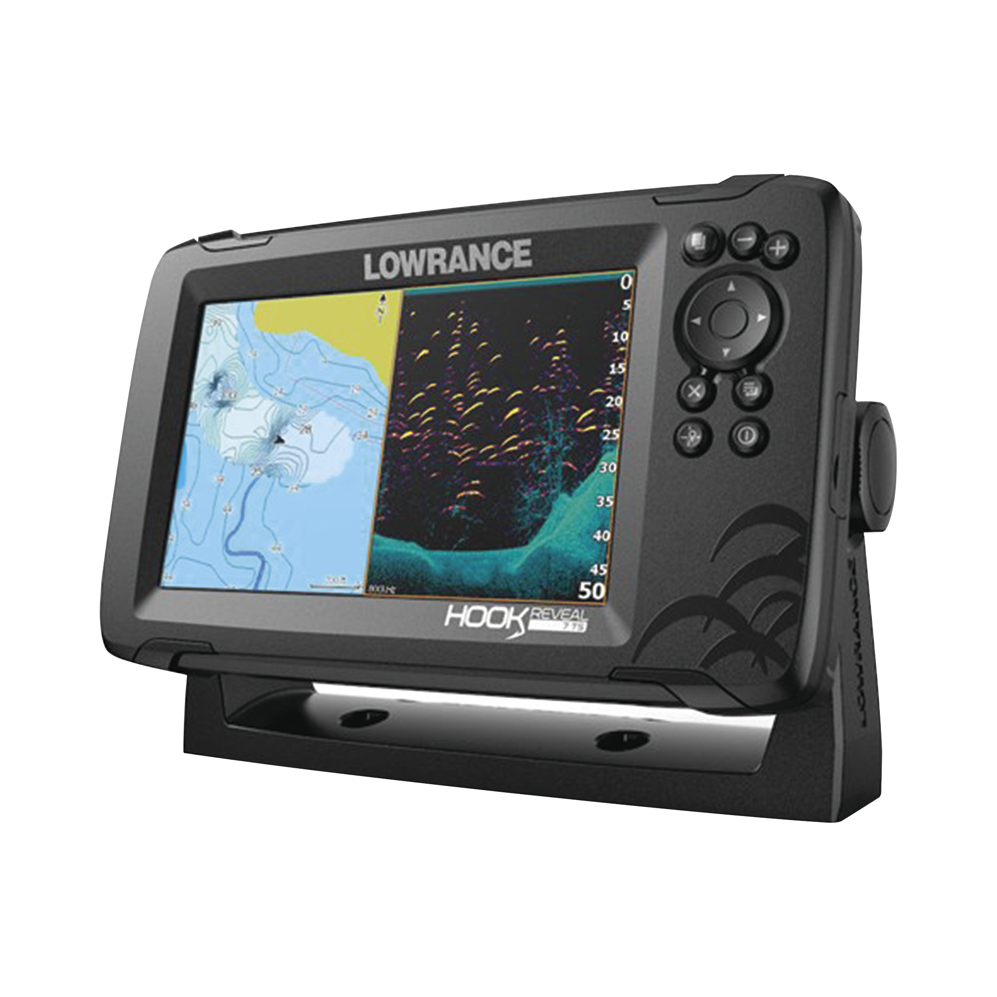 HOOK REVEAL 7 FISHFINDER Tripleshot con CHIRP, SideScan, DownScan y mapa