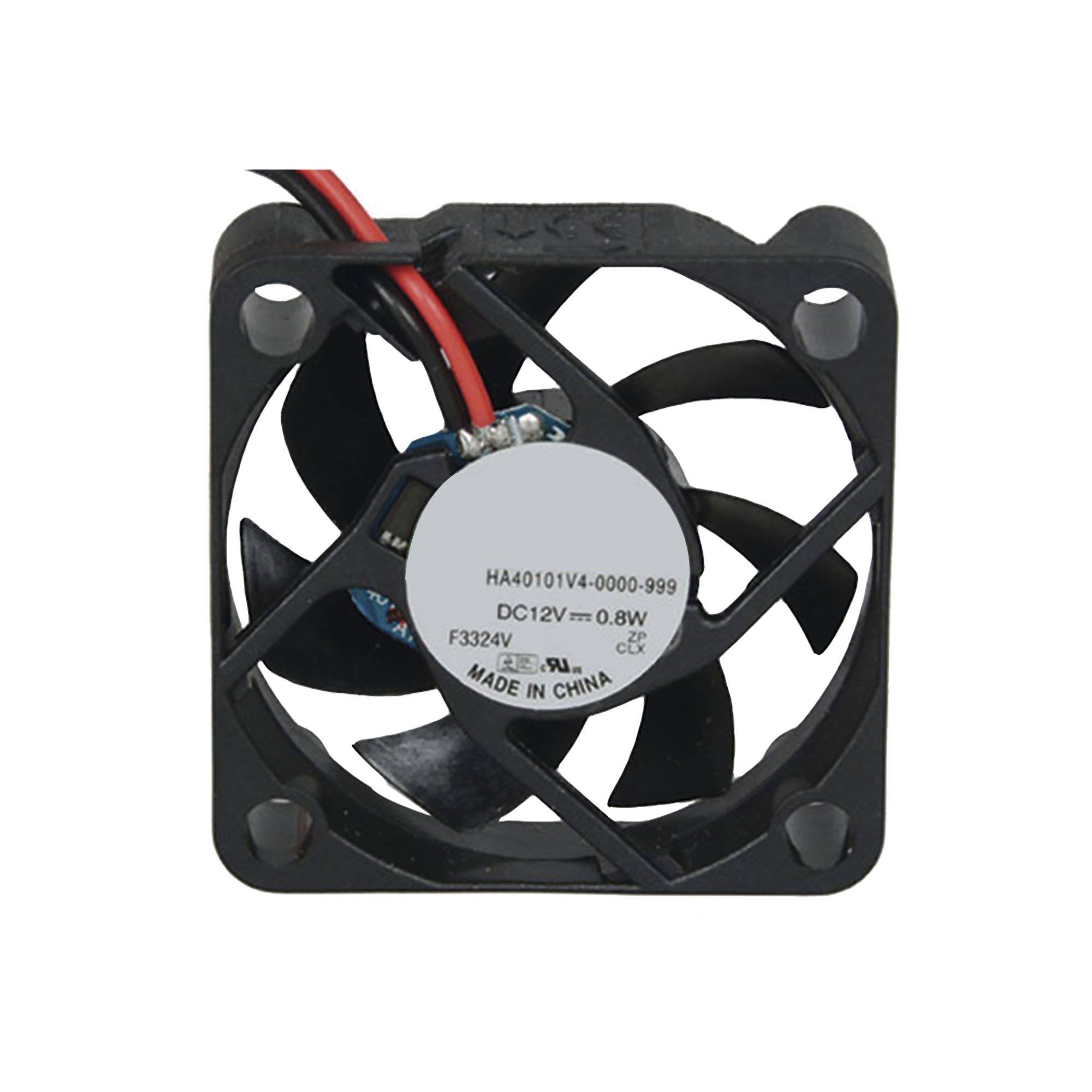 Ventilador Anticondensante Axial de 12Vcd, 40x40x10 mm, 0.8 Watt, 65 mA, flujo de aire de 5.3 CFM, sin escobillas.