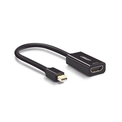 Convertidor Mini Display Port a HDMI / 4K@30Hz / Thunderbolt / Blindaje interno múltiple /  Carcasa ABS / Longitud de 25 cm