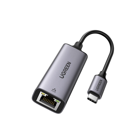 Adaptador de Red USB-C 3.1 (5 Gbps) a RJ45 /Admite 10/100/1000 Mbps y 2.5G / Caja de aluminio / Longitud del cable 10 cm / 1 a 1