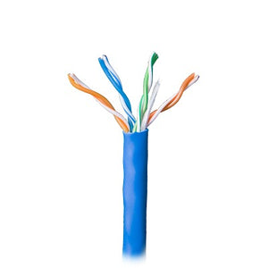 ( Venta x metro ) CAT 5e, CMR, de color azul, para aplicaciones de cableado estructurado, audio y video.
