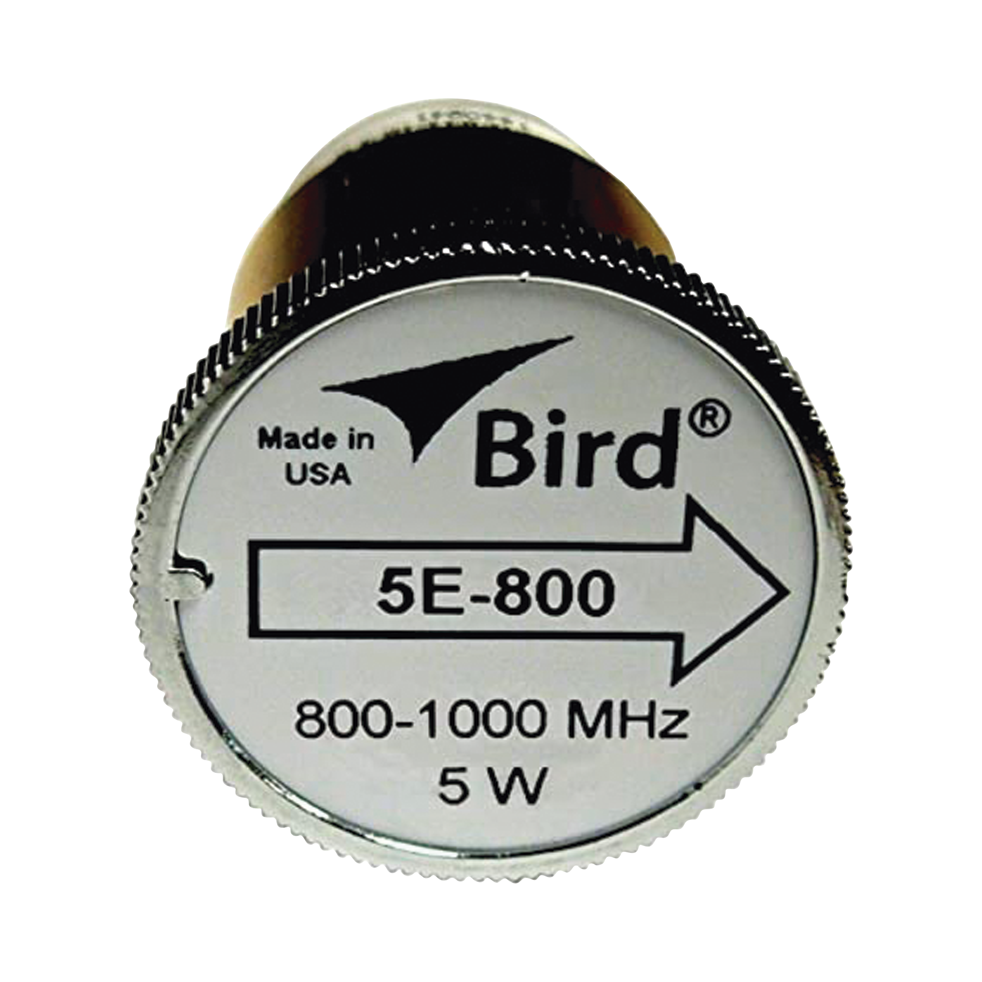 Elemento de 5 Watt en linea 7/8" para Wattmetro BIRD 43 en Rango de Frecuencia de 800 a 1000 MHz.