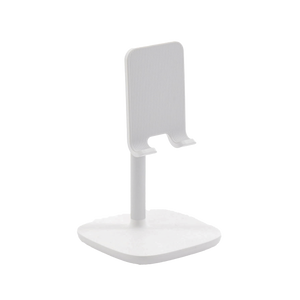 Soporte para Telefono Celular & Tablet / Ajustable de 5° a 45° / Base Antideslizante / Proteccion de Silicona / ABS / Amplia Compatibilidad con dispositivos de 4'' a 7.9'' / Color Blanco