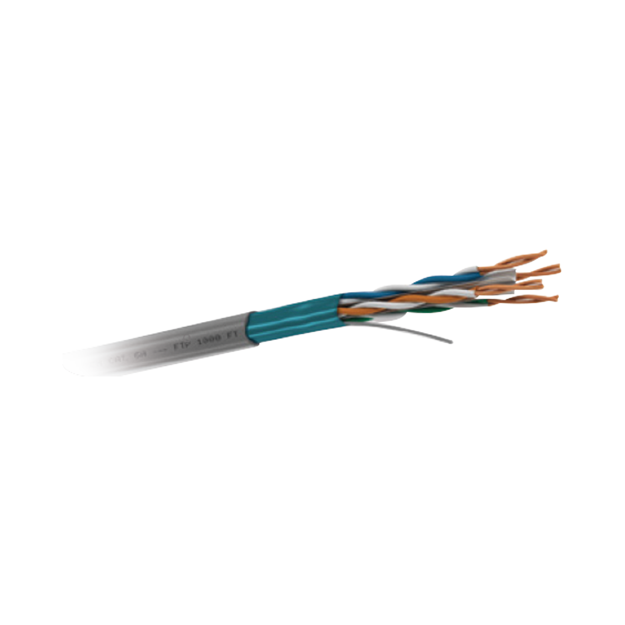 CABLE BLINDADO P/NTERIOR  CAT. 6A  4 PARES CAL. 23 AWG.  CMR