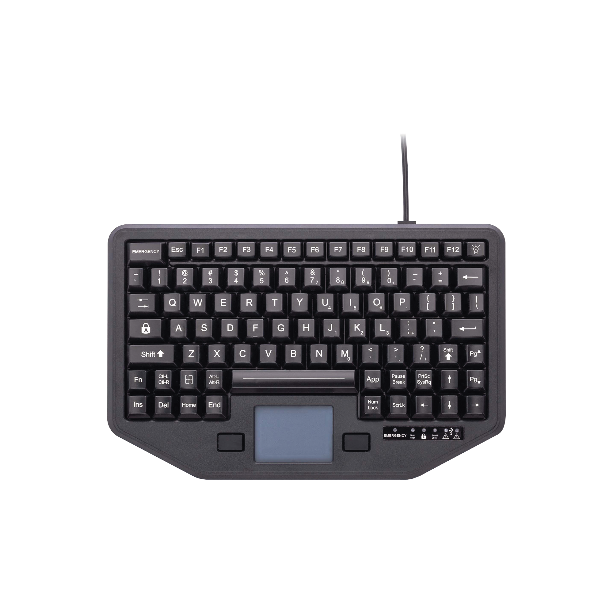 Teclado con Panel Táctil Integrado