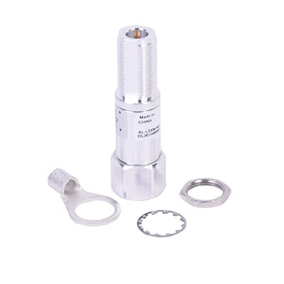 Protector RF Coaxial de 2000 - 6000 MHz Con Filtro Pasa Alta Con Conector N-Macho Hacia el Equipo