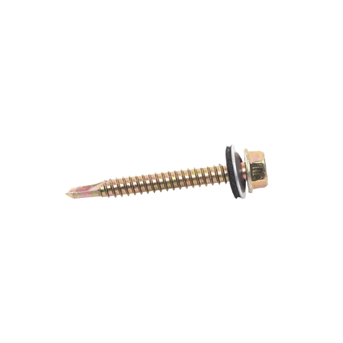 Tornillo Punta Broca Sello Montado 6.5 X 50 mm (1/4" X 2") Caj. C/100pz.