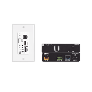 OMEGA 4K/UHD Placa de pared HDBaseT TX/RX para HDMI con USB