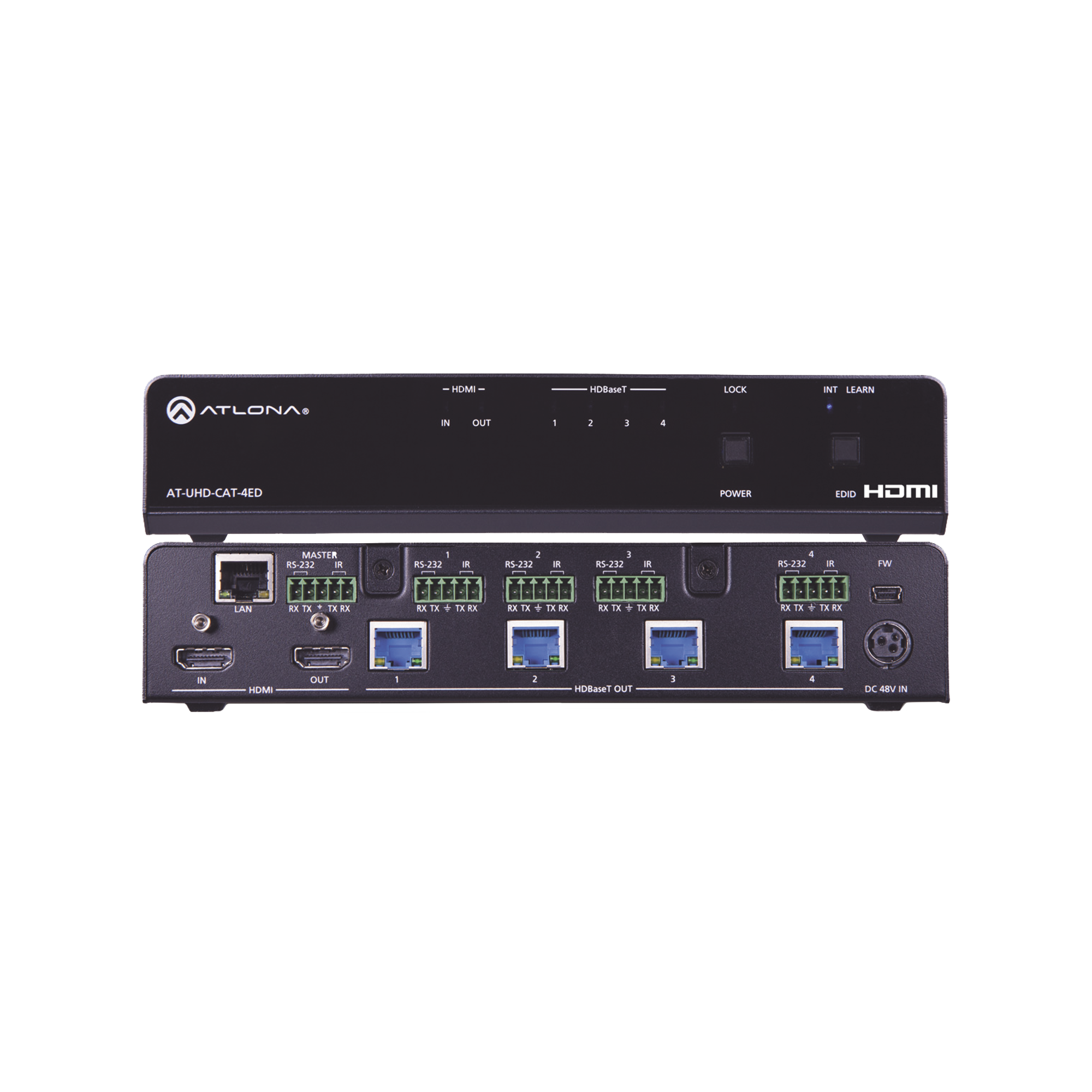 4K/UHD HDBASET HDMI 1 X 4 EXTENDED DISTANCE DISTRIBUTION AMPLIFIER