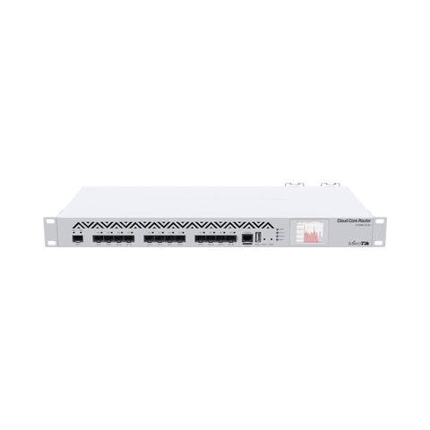 (CCR1016-12S-1S+) Cloud Core Router 12 puertos SFP, 1 SFP+ 10G, c/fuente redundante