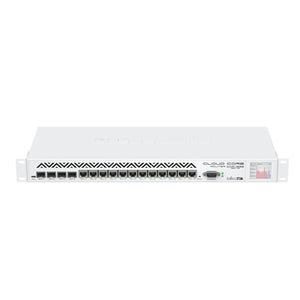 (CCR1036-12G-4S-EM) Cloud Core Router, CPU 36 Núcleos, 12 puertos Gigabit Ethernet, 4 puertos SFP y 8 GB Memoria