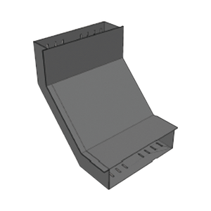 Tapa vertical interior para fondo solido perforado de 4" Perfil Z