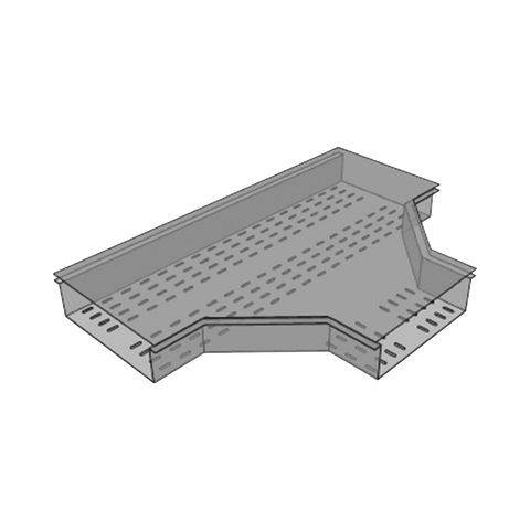 Tapa "T" horizontal para fondo solido perforado de 4" Perfil Z