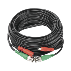 Cable coaxial ( BNC RG59 ) + Alimentación / SIAMÉS / 10 Metros / 100 % COBRE / Para Cámaras 4K  / Uso interior y exterior
