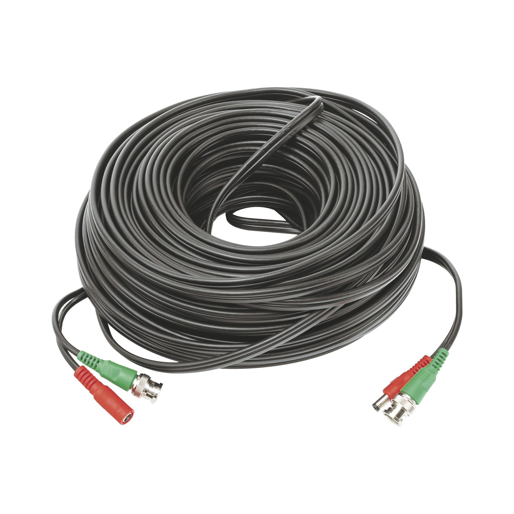 Cable Coaxial Armado con Conector BNC (Video) y Alimentación / Longitud de 40 mts / Optimizado para Cámaras 4K / Uso en Interior