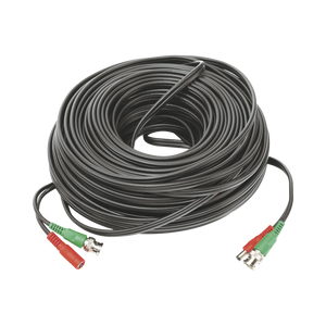 Cable coaxial ( BNC RG59 ) + Alimentación / SIAMÉS / 50 Metros / 100 % COBRE / Para Cámaras 4K  / Uso interior y exterior