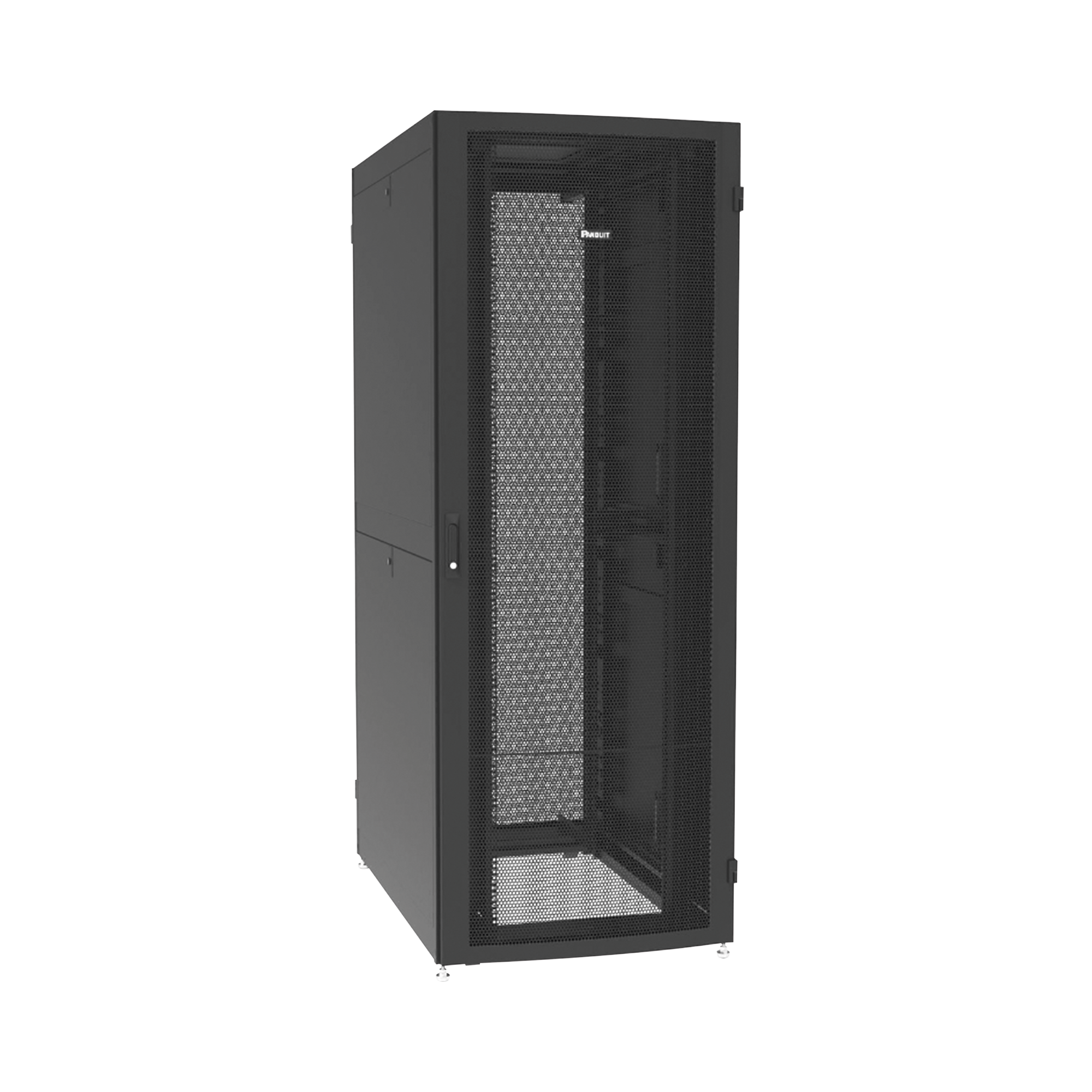 Gabinete Net-Verse para Centros de Datos, 42UR, 800mm de Ancho, 1000mm de Profundidad, Fabricado en Acero, Color Negro