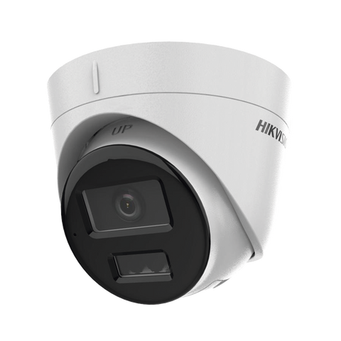 Turret IP 2 Megapixel / Lente 2.8 mm / Dual Light (30 mts IR + 20 mts Luz Blanca) / Micrófono Integrado / ACUSENSE Lite / Exterior IP67 / H.265 / PoE / ONVIF / Micro SD