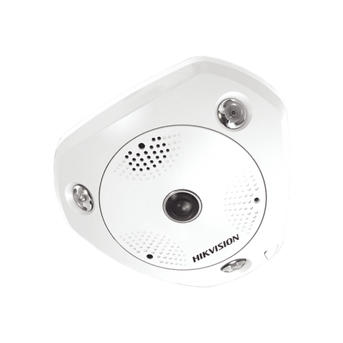 Fisheye IP 6 Megapixel / 180° - 360° / DEWARPING / WDR 120 dB / Uso en Interior / 15 mts IR / Entrada y Salida de Audio y Alarma / Múltiples Vistas