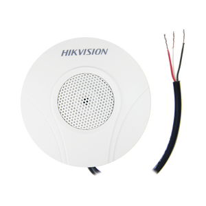 Micrófono Omnidireccional (360°) / Uso en Interior / Preamplificado para CCTV / Cancelación de Ruido Ambiental