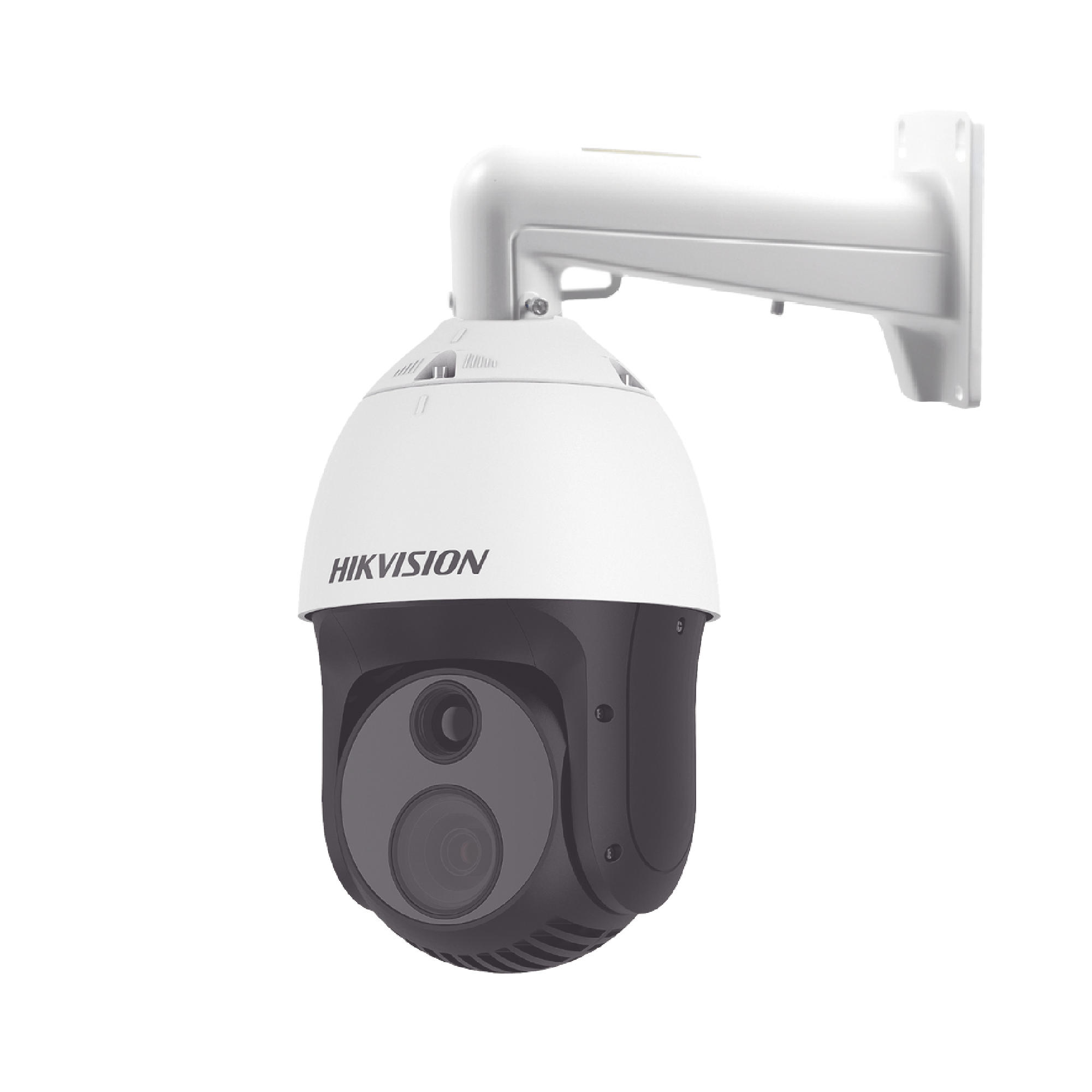 PTZ IP Dual / Lente Térmico 25 mm (384 X 288) / Lente óptico 32X (2 Megapixel) / 100 mts IR / Termografia / WDR 120 dB / Exterior IP66 / MicroSD