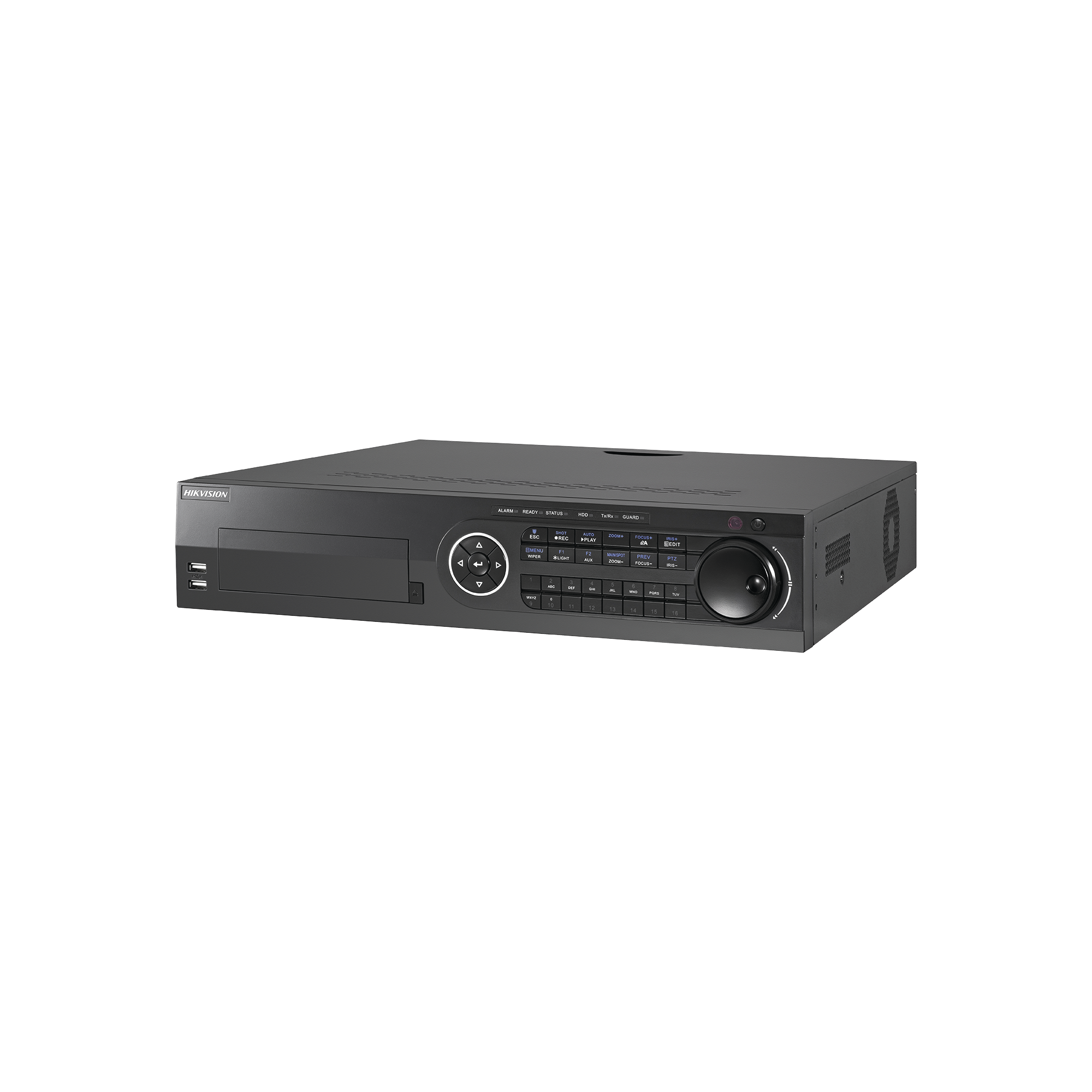 DVR 8 Megapixel / 16 Canales TURBOHD + 16 Canales IP / 8 Bahías de Disco Duro / Arreglo RAID / 16 canales de Audio / 16 Entradas de Alarma