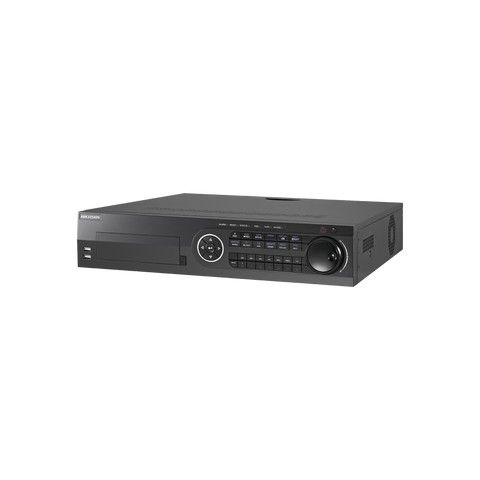 DVR 4 Megapixel Lite / 32 Canales TURBOHD + 16 Canales IP / 8 Bahías de Disco Duro / 16 canales de Audio / 16 Entradas de  Alarma