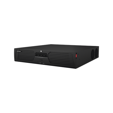 [Doble Poder de Decodificación] NVR 32 Megapixel (8K) / 32 Canales IP / AcuSense / ANPR / Conteo de Personas / Heat Map / 8 Bahías de Disco Duro / 2 Tarjetas de Red / Soporta RAID con Hot Swap / 2 HDMI en 8K / Soporta POS / Alarmas I/O