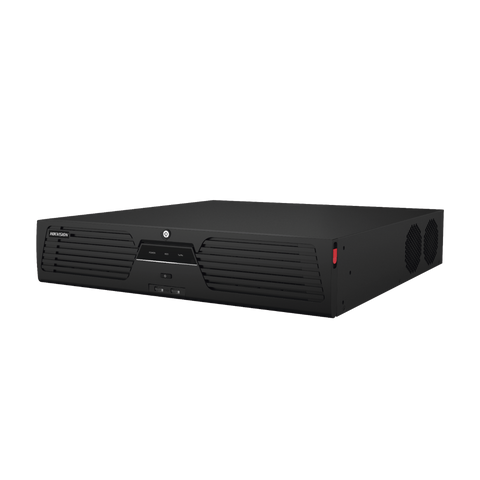 [Doble Poder de Decodificación] NVR 32 Megapixel (8K) / 64 Canales IP / AcuSense / ANPR / Conteo de Personas / Heat Map / 8 Bahías de Disco Duro / 2 Tarjetas de Red / Soporta RAID con Hot Swap / 2 HDMI en 8K / Soporta POS / Alarmas I/O