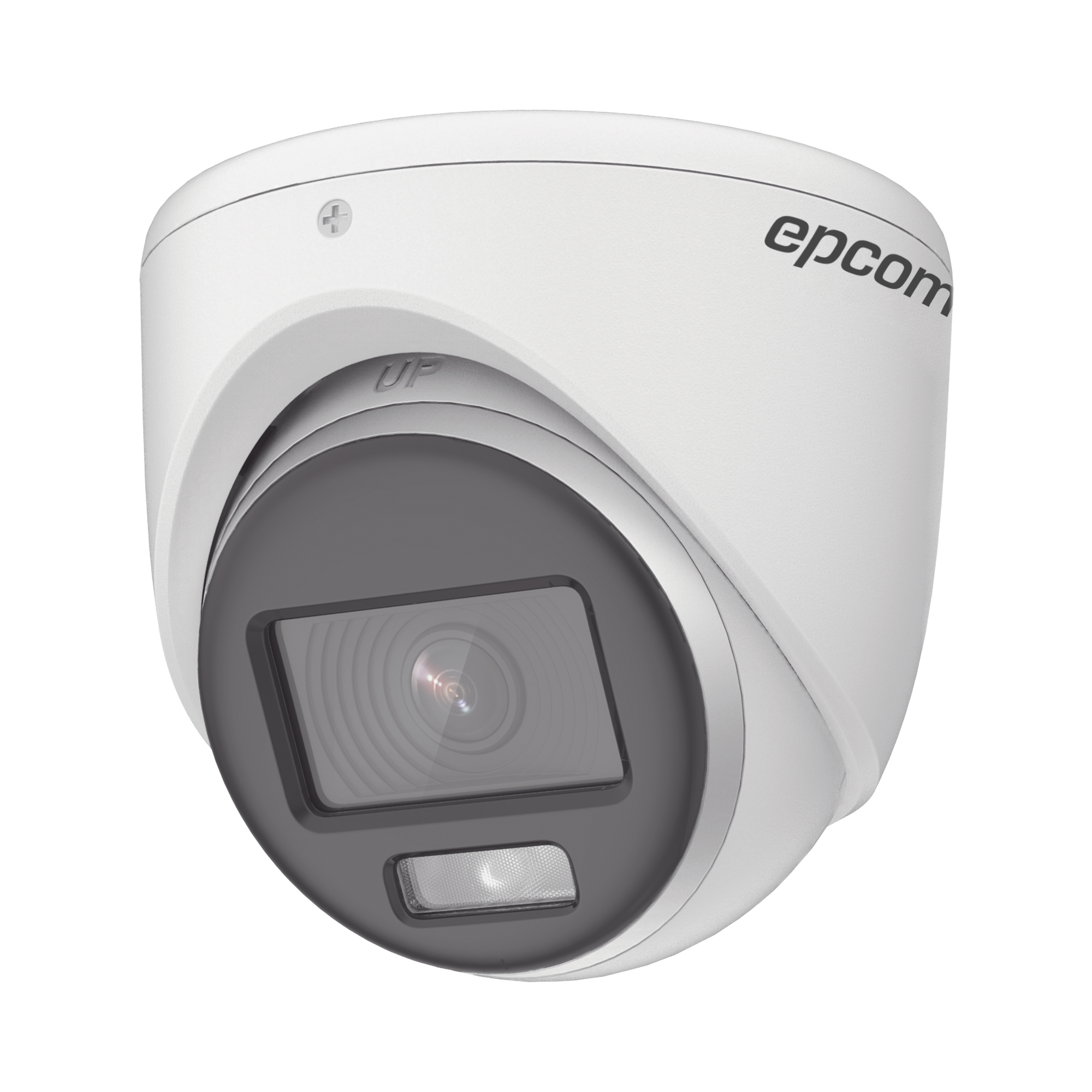 Turret TURBOHD 2 Megapixeles (1080p) / Imagen a color 24/7 / Lente 2.8 mm / METAL / Luz Blanca 20 mts / Exterior IP67 / TVI-AHD-CVI-CVBS / dWDR