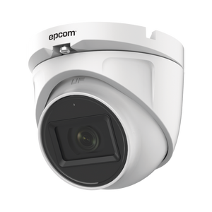 AUDIO POR COAXITRON / Domo TURBOHD 2 Megapixel (1080p) / Gran Angular 106° / Lente 2.8 mm / 20 mts IR EXIR / Exterior IP66 / 4 Tecnologías / dWDR / Metal